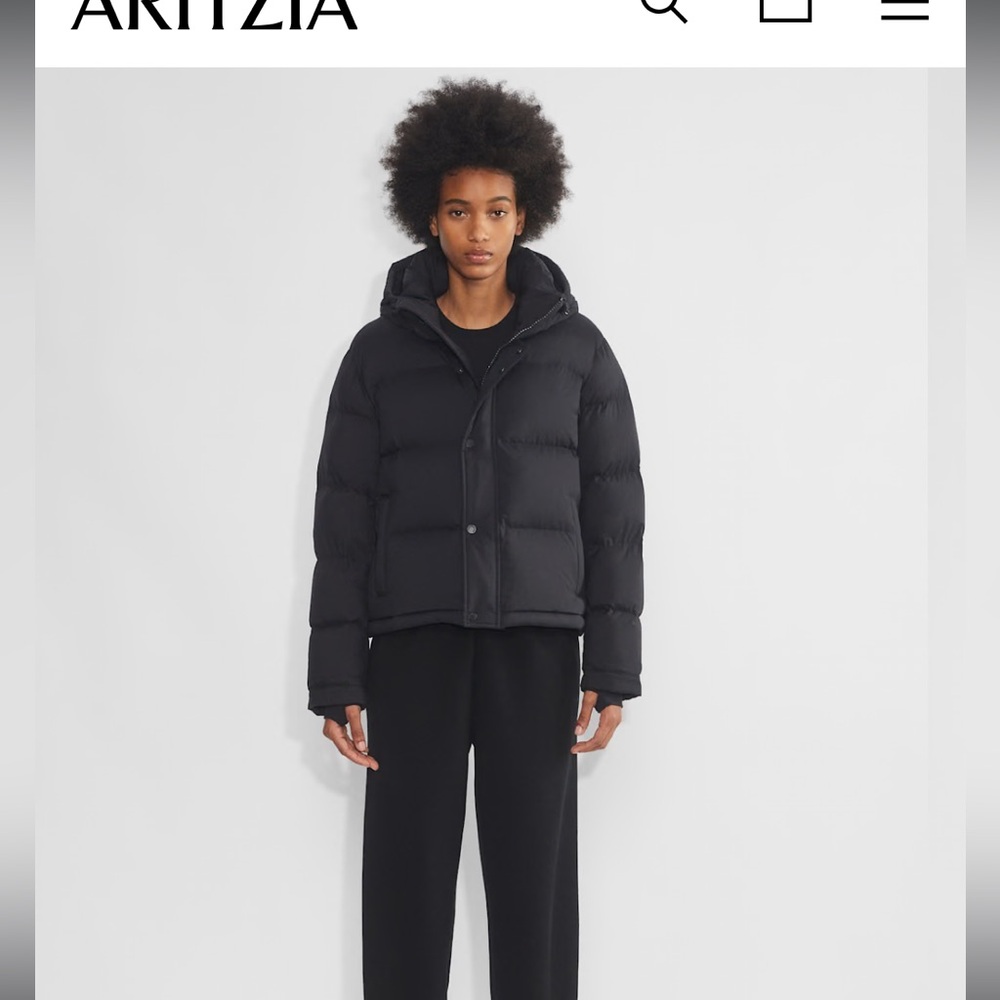 Aritzia The Super Puff Shorty puffer jacket